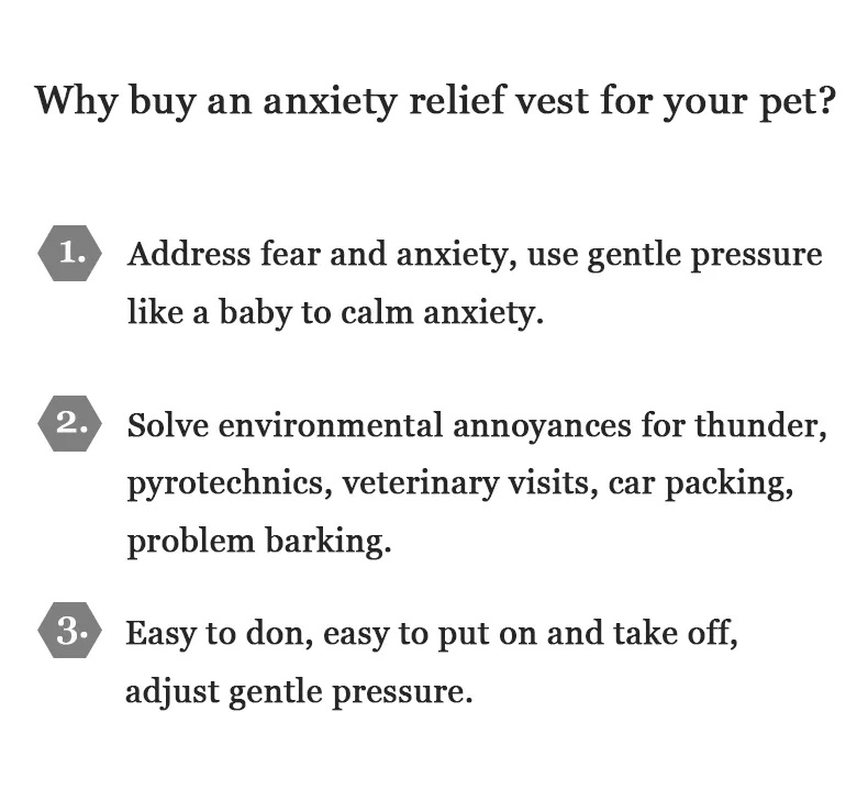 AnniePaw Dog Thunder Shirt Anti-Anxiety Decompression Relief Vest