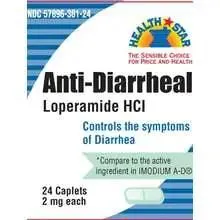 Anti-Diarrheal Relief Tablets 2 mg (Loperamide Hydrochloride) by Major Labs 24 Count