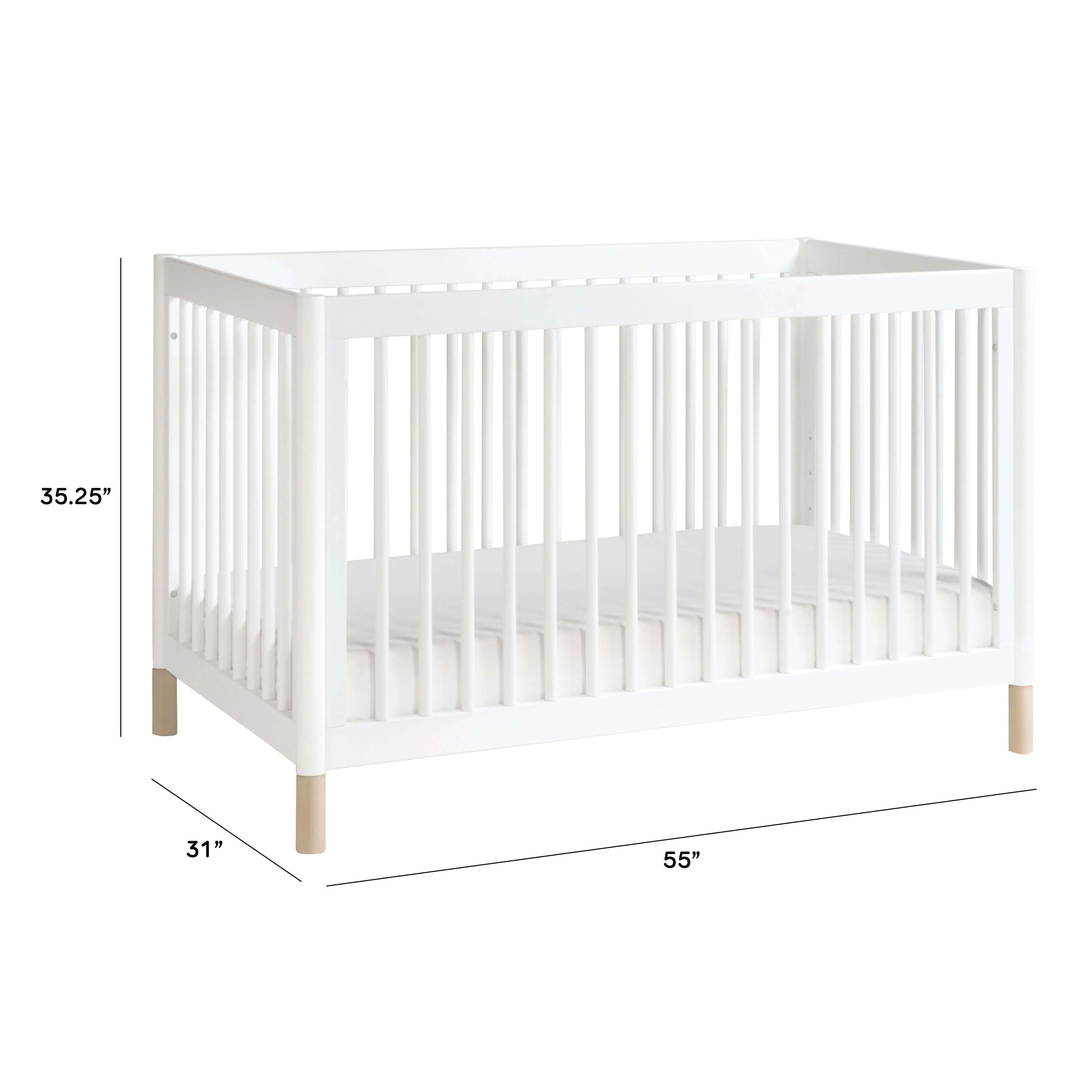 Babyletto Gelato 4-in-1 Convertible Crib with Toddler Bed Conversion Kit