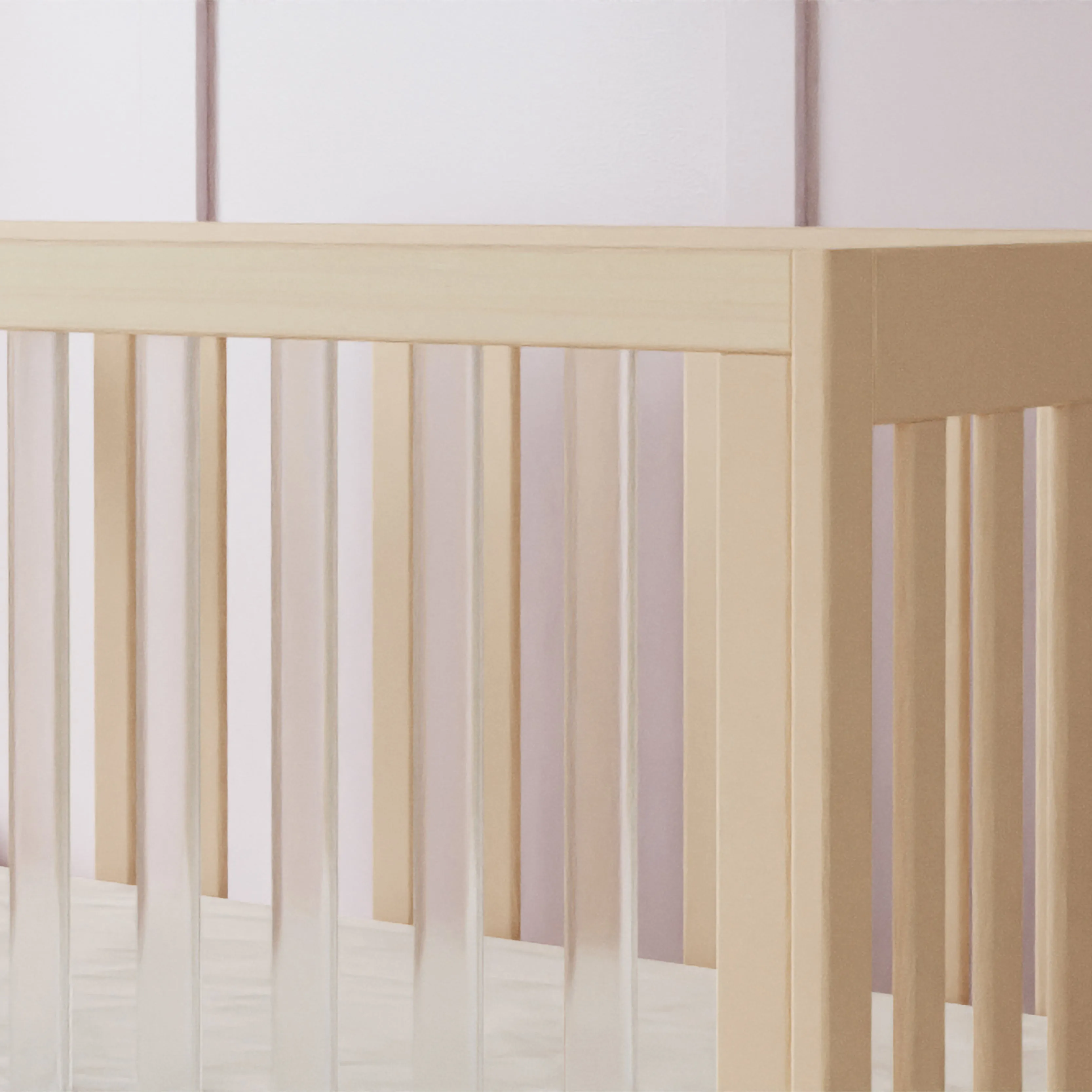 Babyletto Harlow Acrylic 3-in-1 Convertible Crib with Toddler Bed Conversion Kit