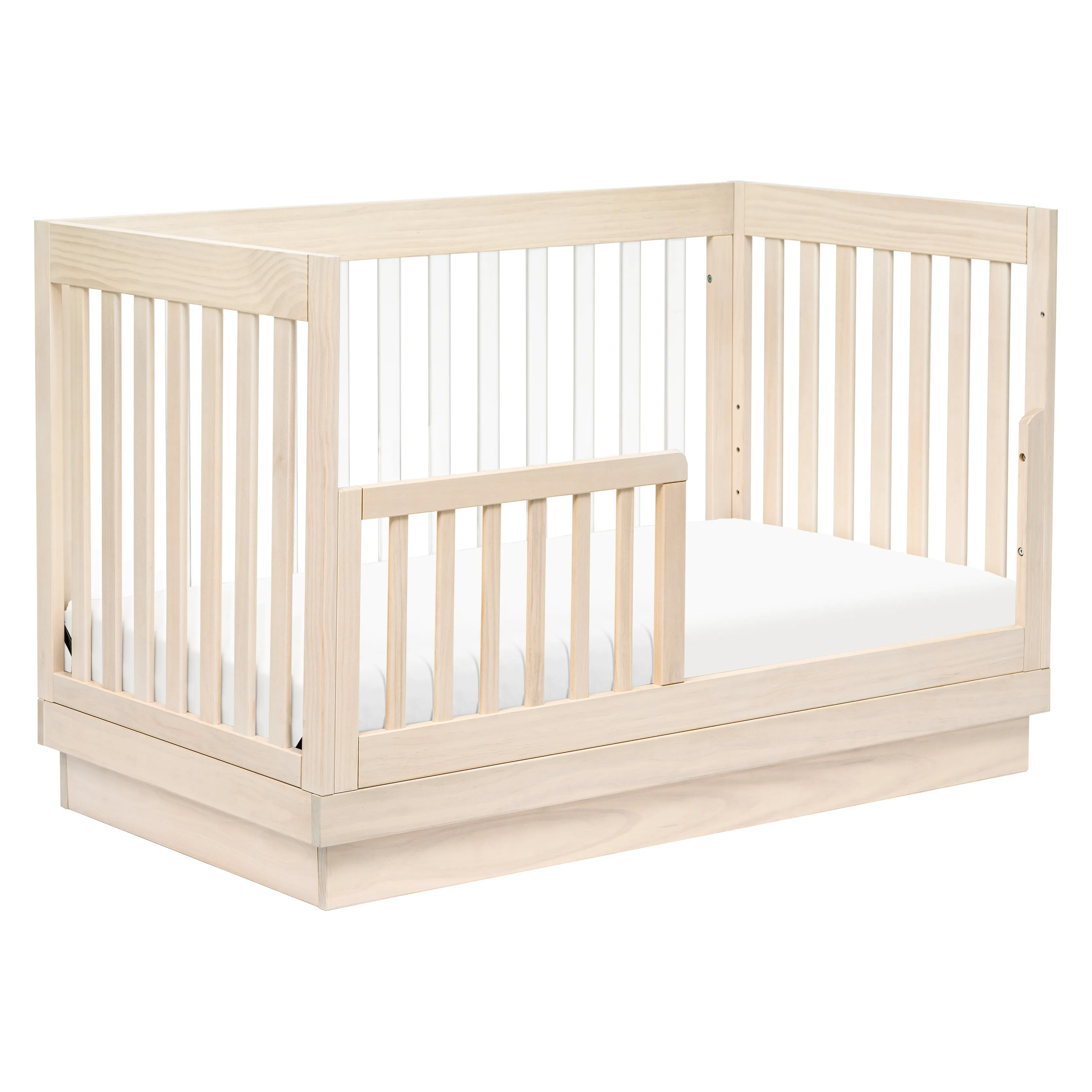 Babyletto Harlow Acrylic 3-in-1 Convertible Crib with Toddler Bed Conversion Kit