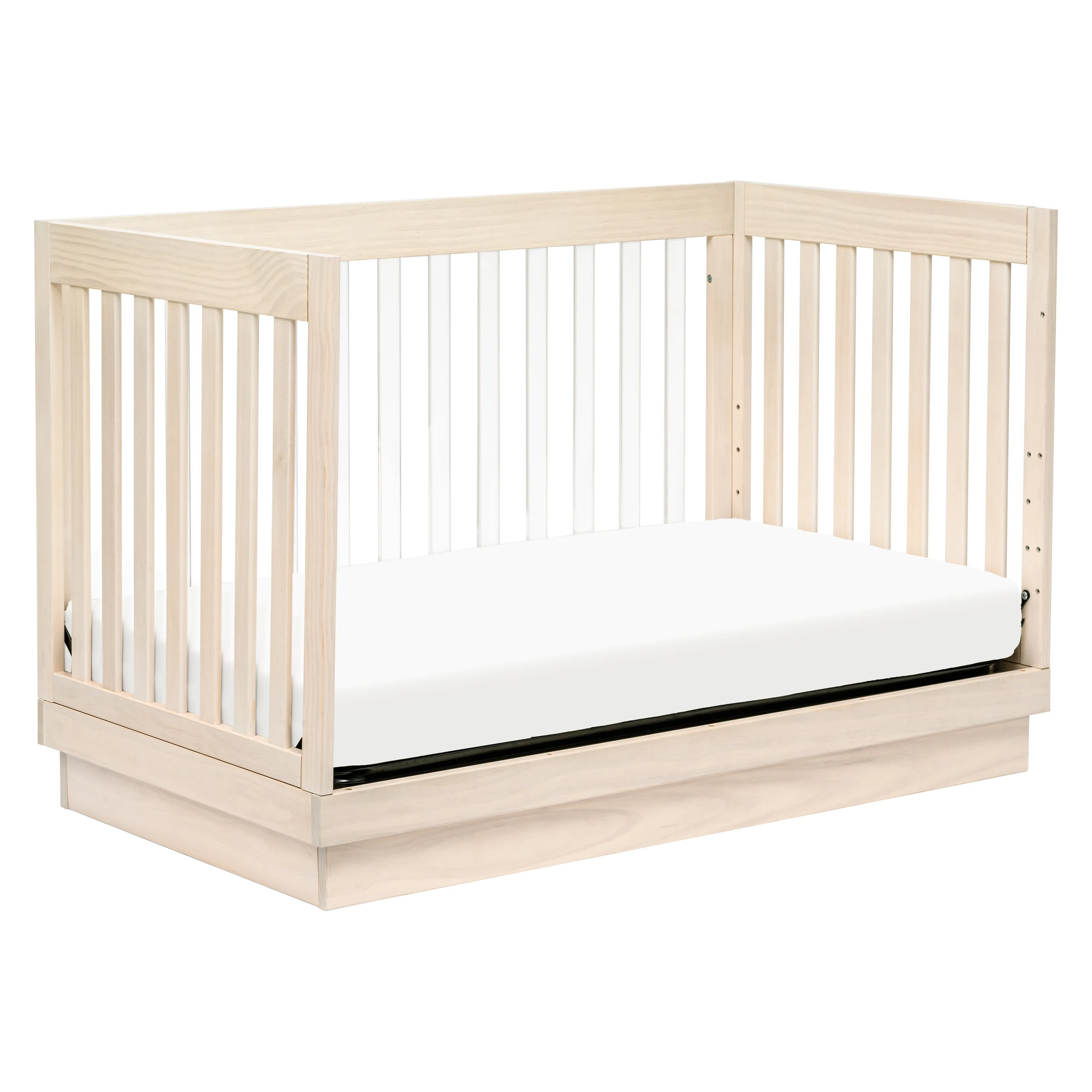 Babyletto Harlow Acrylic 3-in-1 Convertible Crib with Toddler Bed Conversion Kit