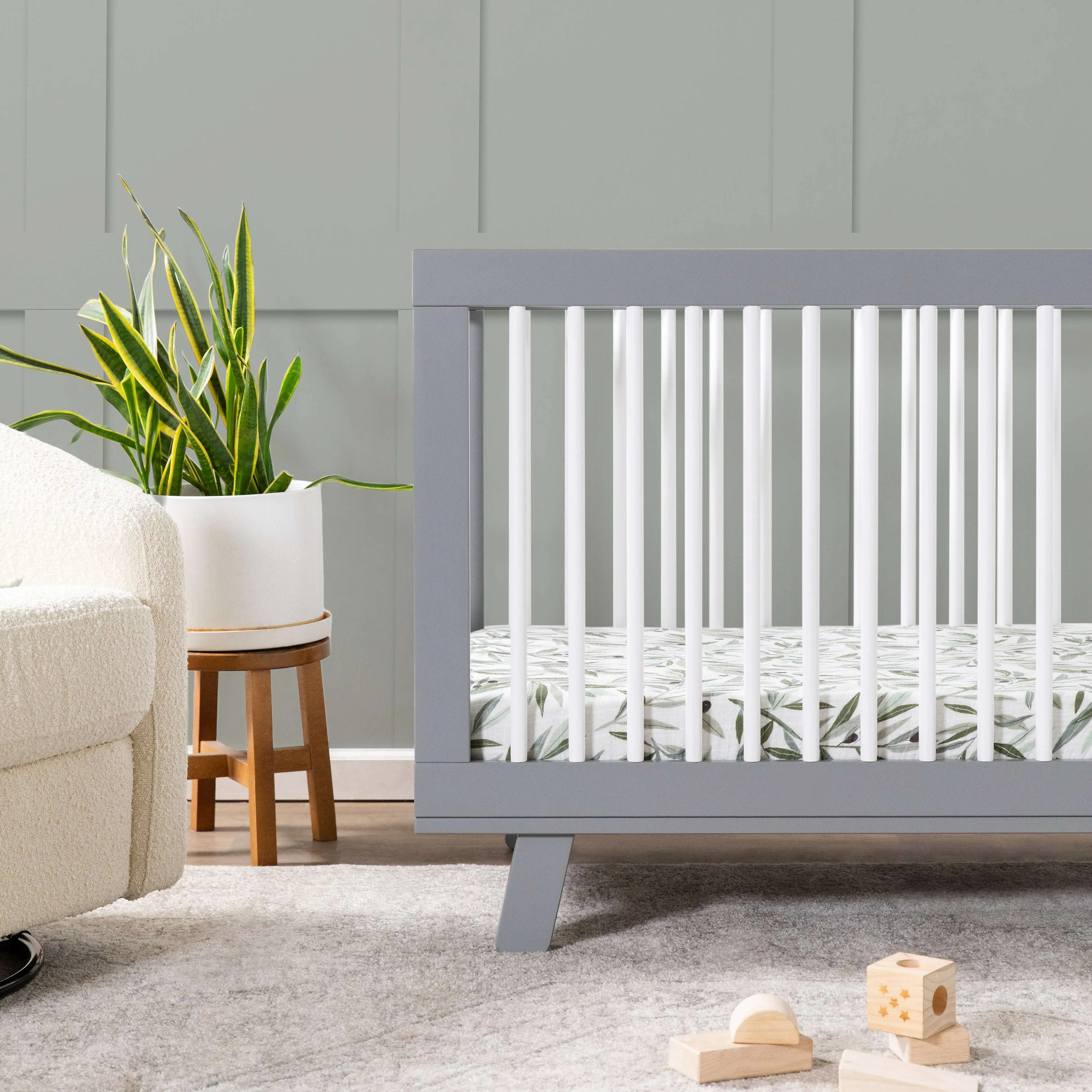 Babyletto Hudson 3-in-1 Convertible Crib with Toddler Bed Conversion Kit