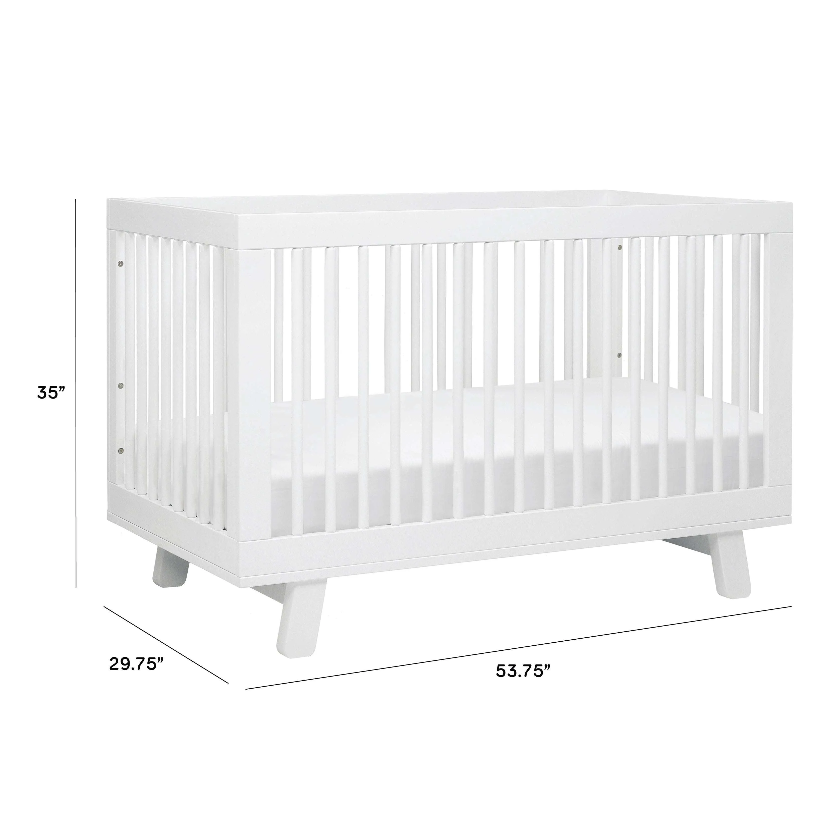 Babyletto Hudson 3-in-1 Convertible Crib with Toddler Bed Conversion Kit