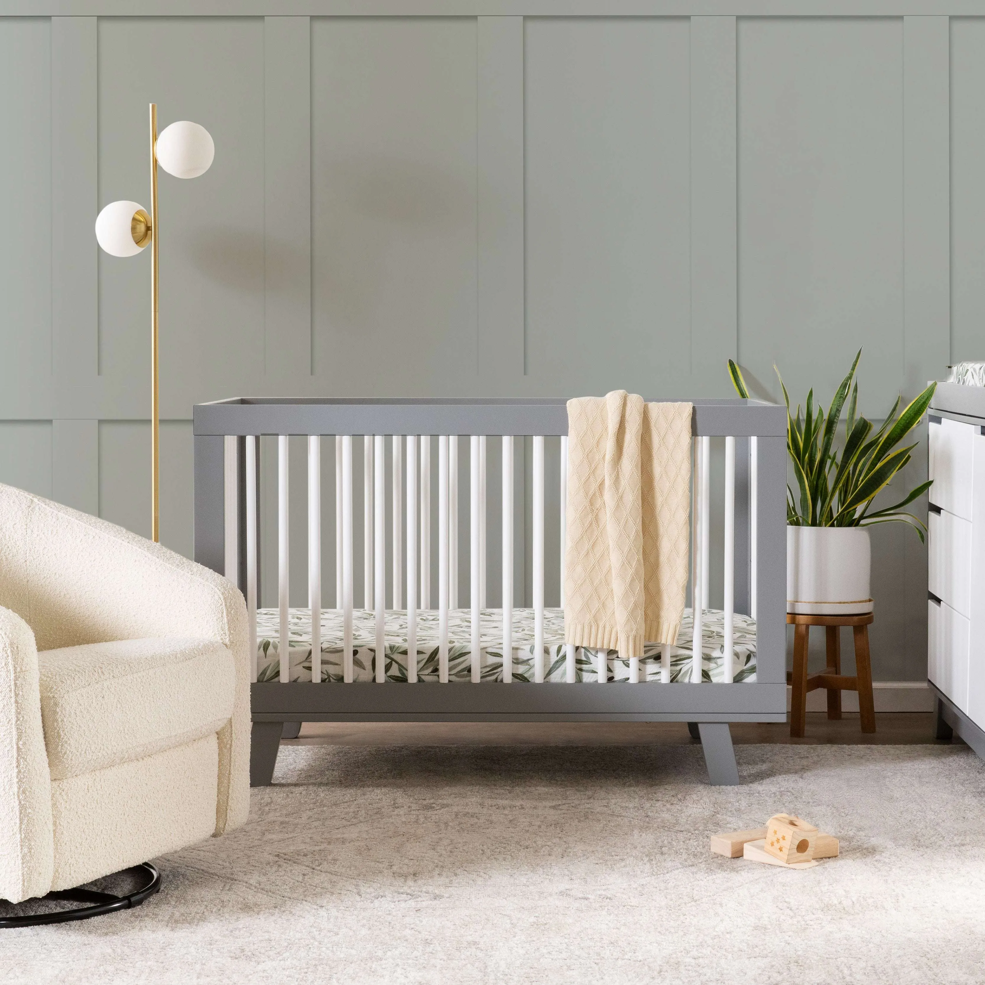 Babyletto Hudson 3-in-1 Convertible Crib with Toddler Bed Conversion Kit