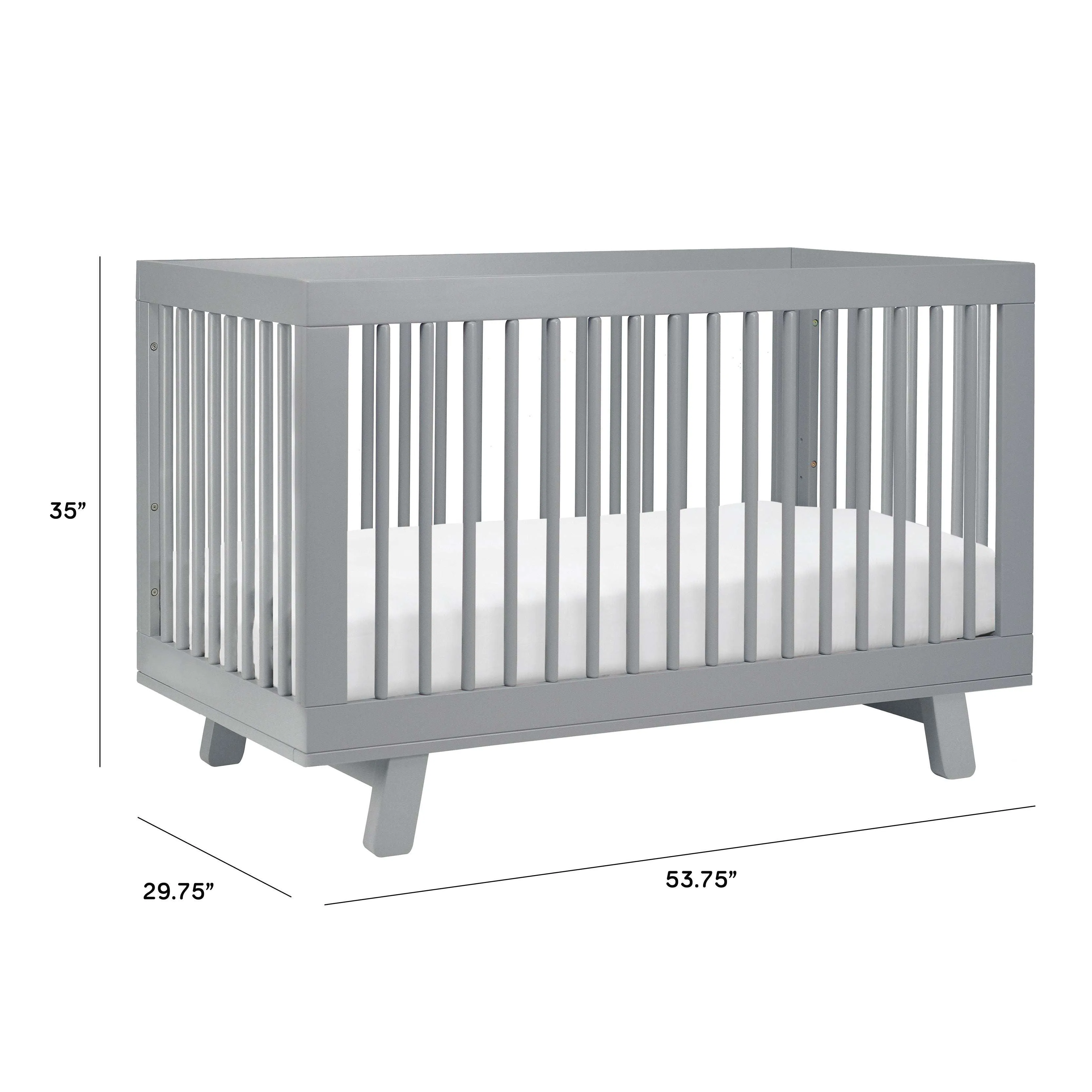 Babyletto Hudson 3-in-1 Convertible Crib with Toddler Bed Conversion Kit