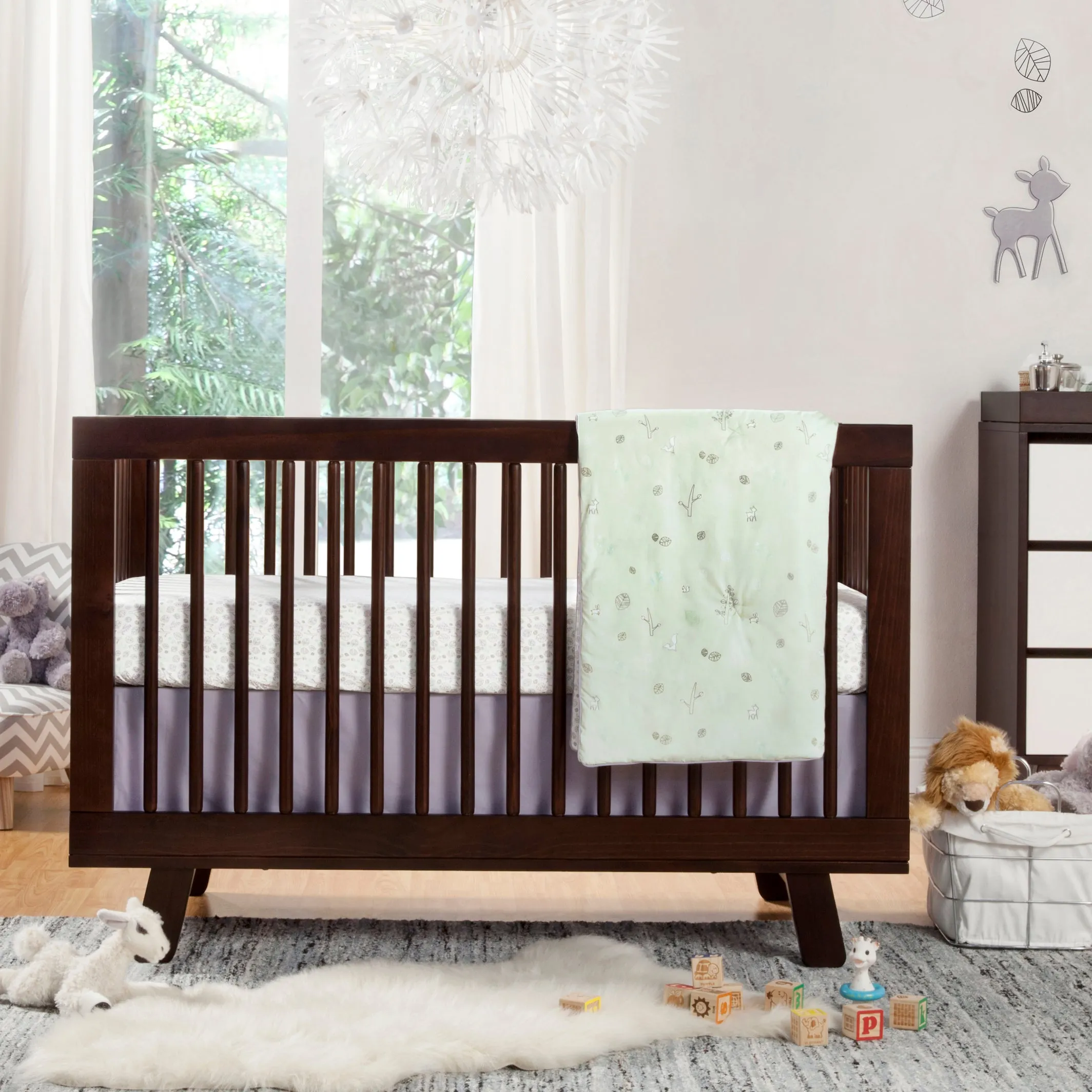 Babyletto Hudson 3-in-1 Convertible Crib with Toddler Bed Conversion Kit