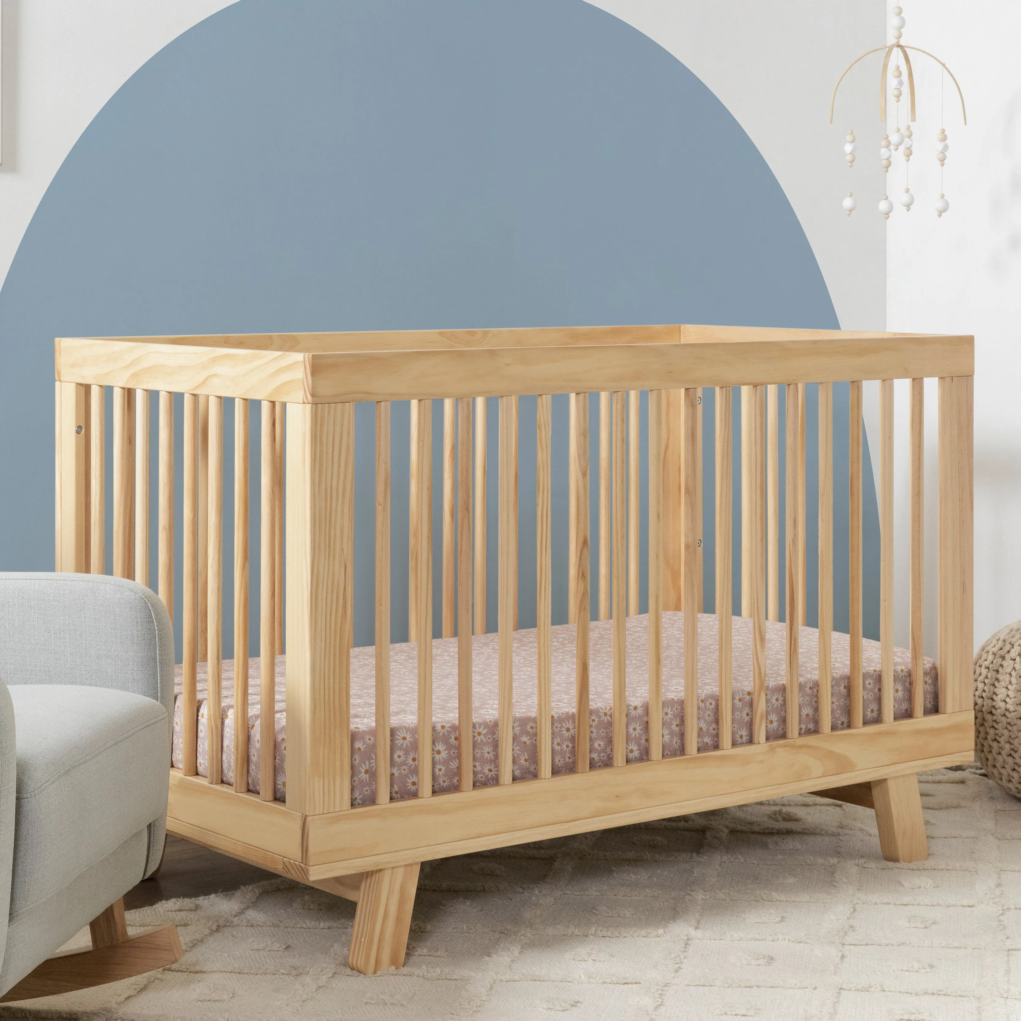 Babyletto Hudson 3-in-1 Convertible Crib with Toddler Bed Conversion Kit