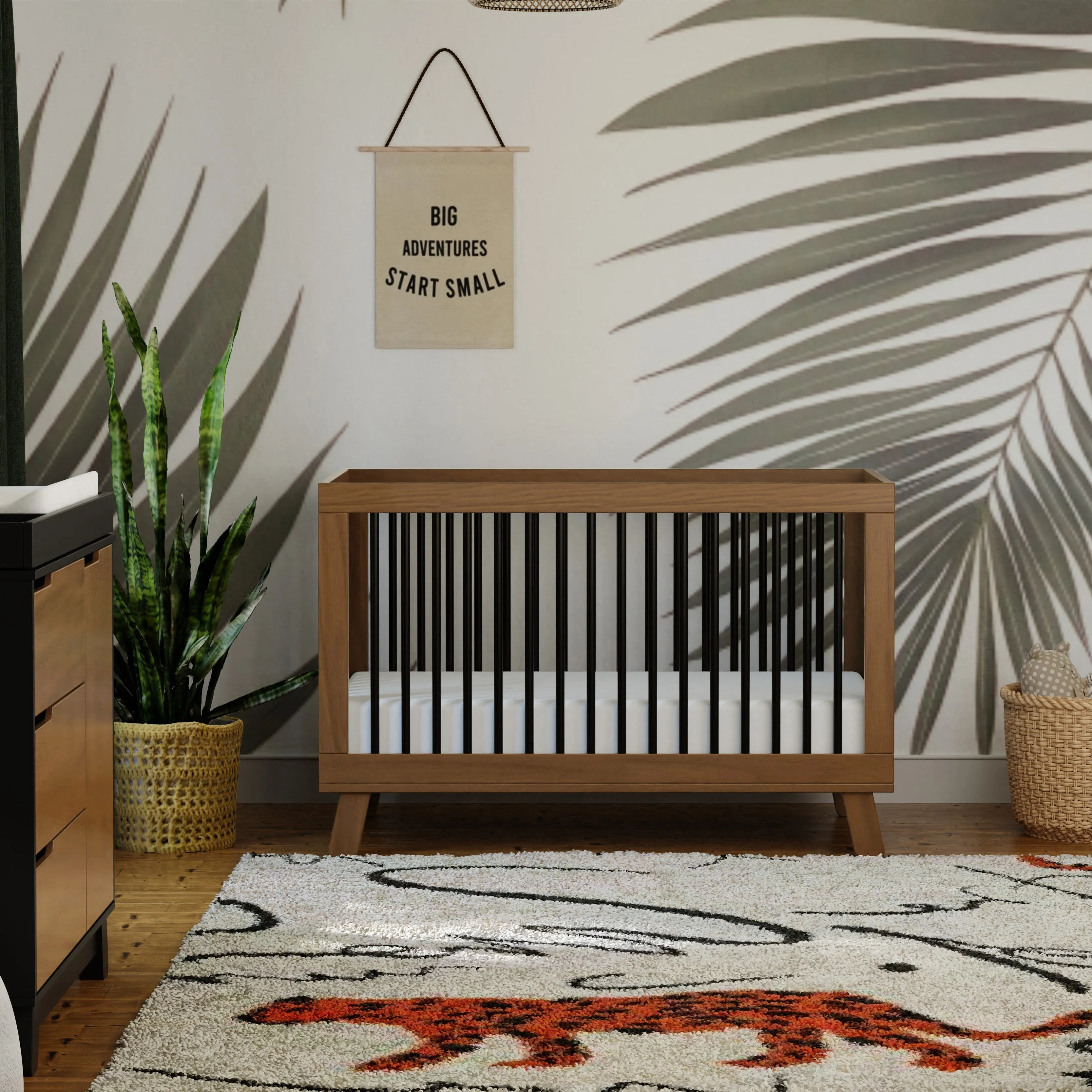 Babyletto Hudson 3-in-1 Convertible Crib with Toddler Bed Conversion Kit