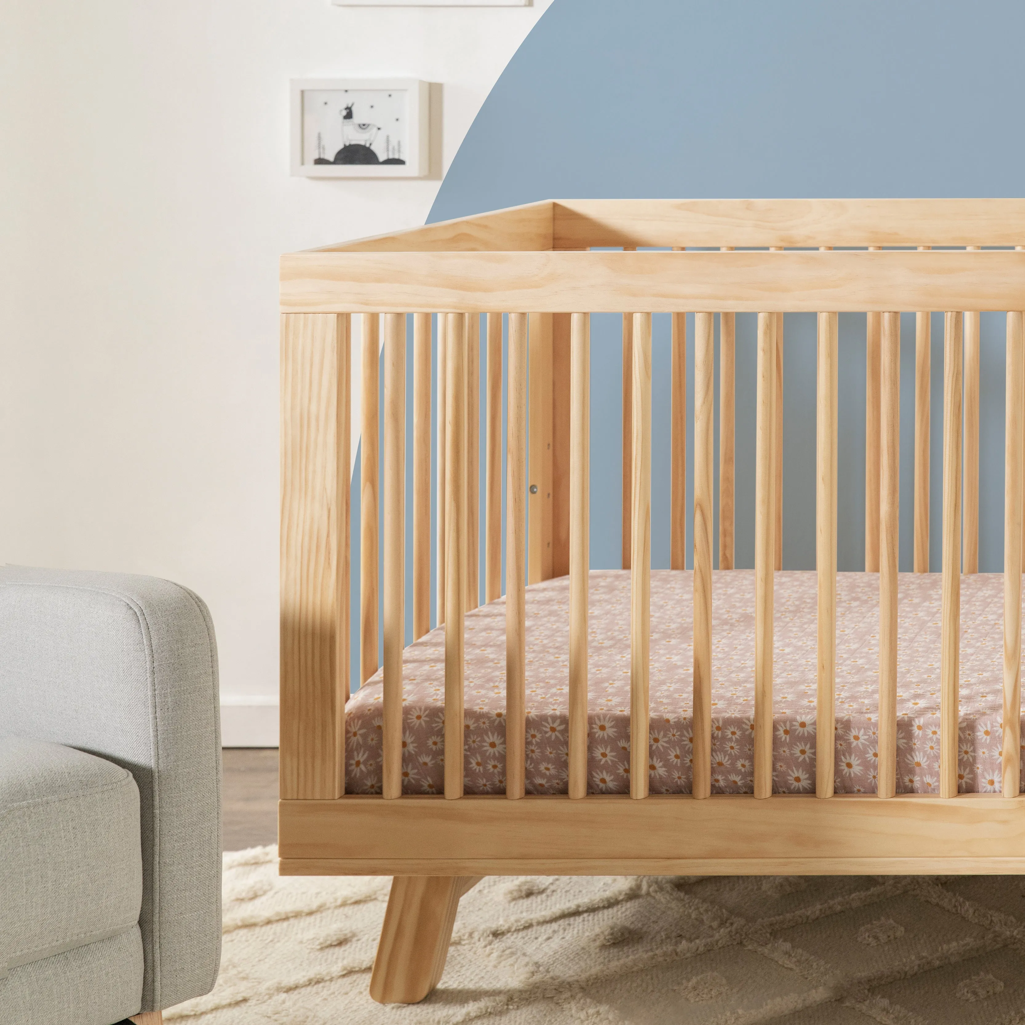Babyletto Hudson 3-in-1 Convertible Crib with Toddler Bed Conversion Kit