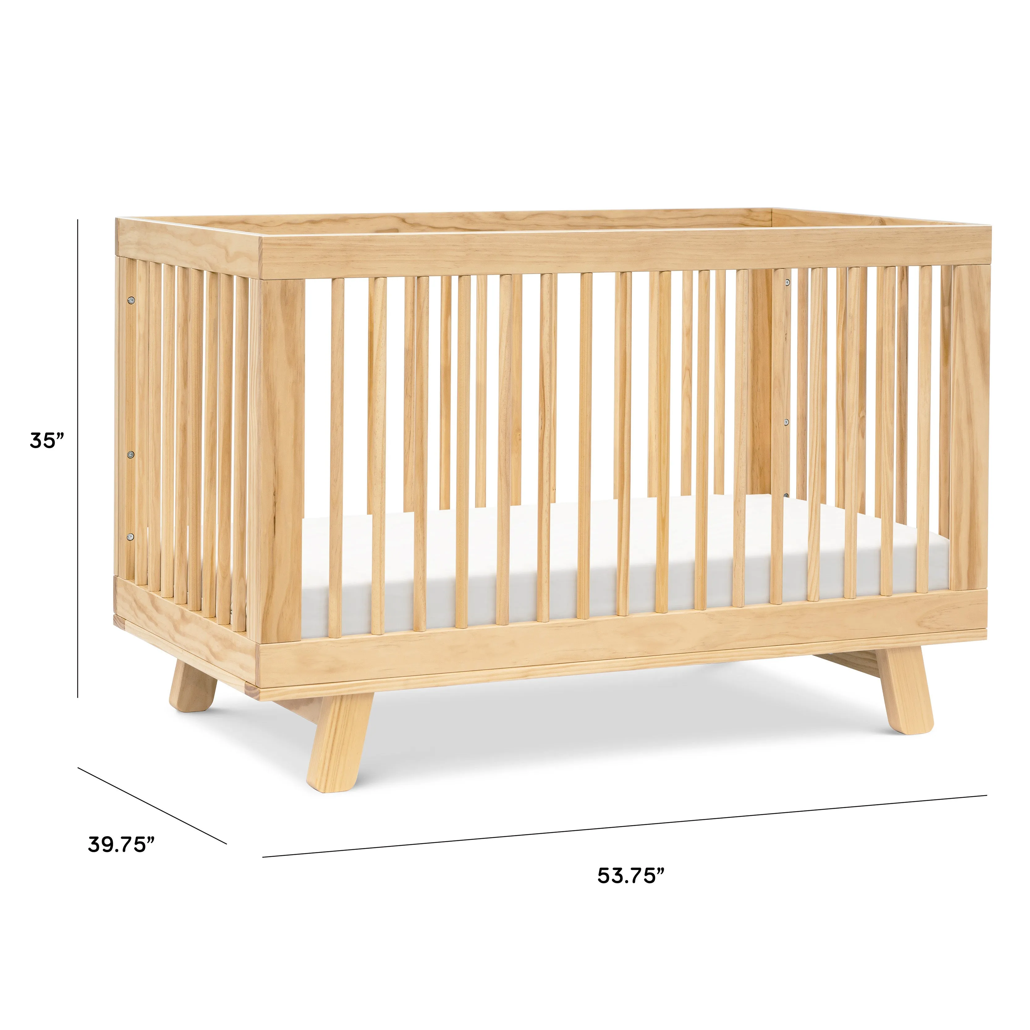 Babyletto Hudson 3-in-1 Convertible Crib with Toddler Bed Conversion Kit
