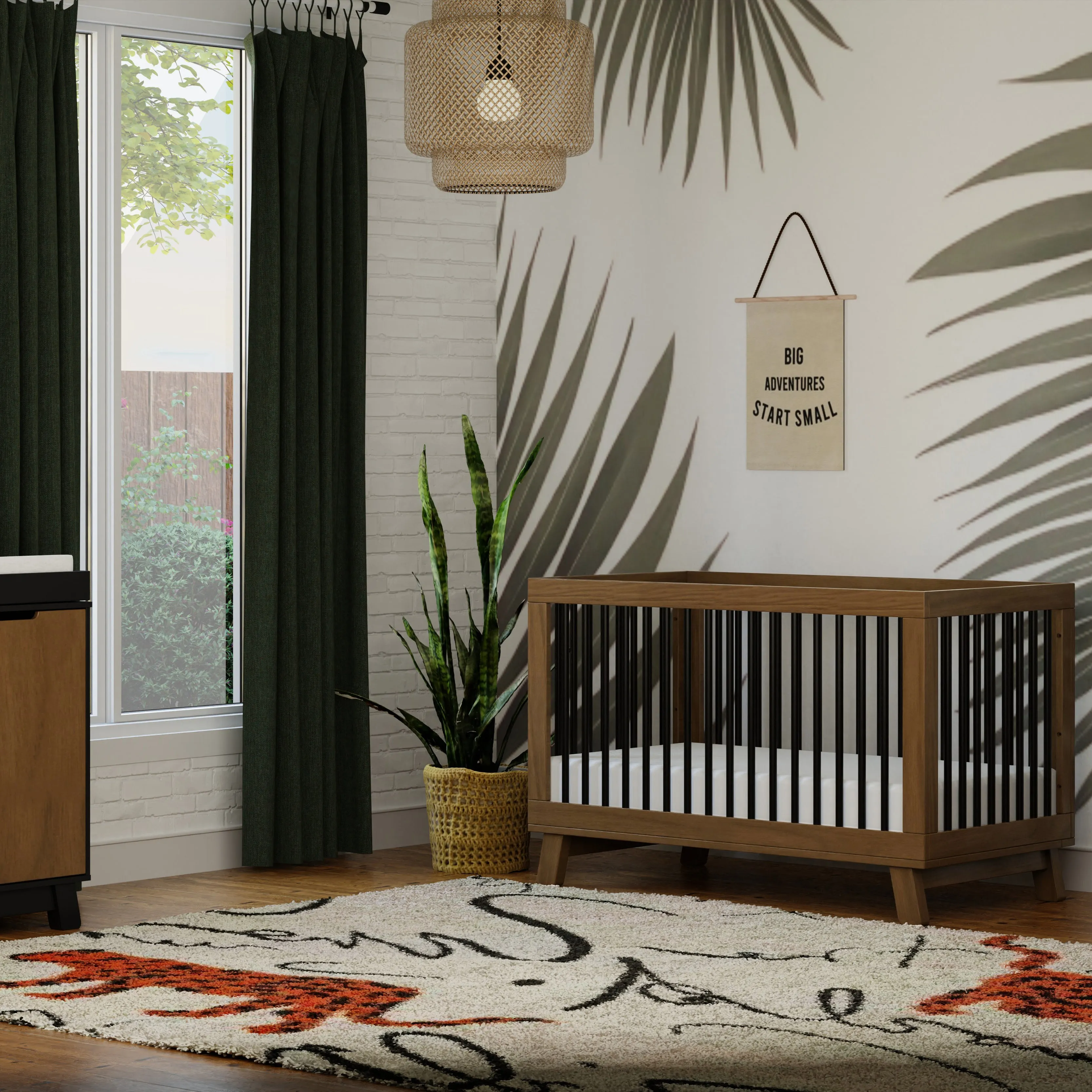 Babyletto Hudson 3-in-1 Convertible Crib with Toddler Bed Conversion Kit