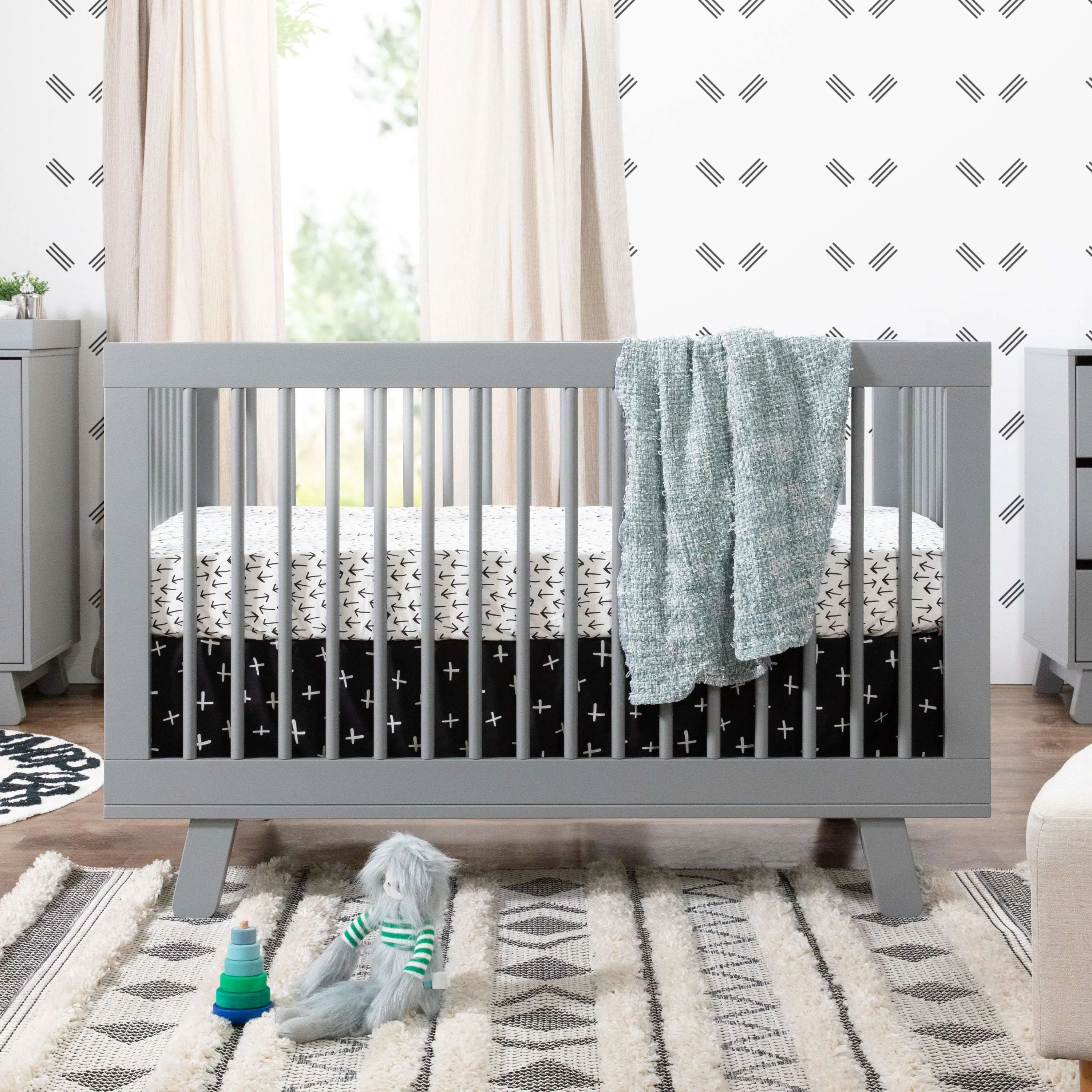 Babyletto Hudson 3-in-1 Convertible Crib with Toddler Bed Conversion Kit