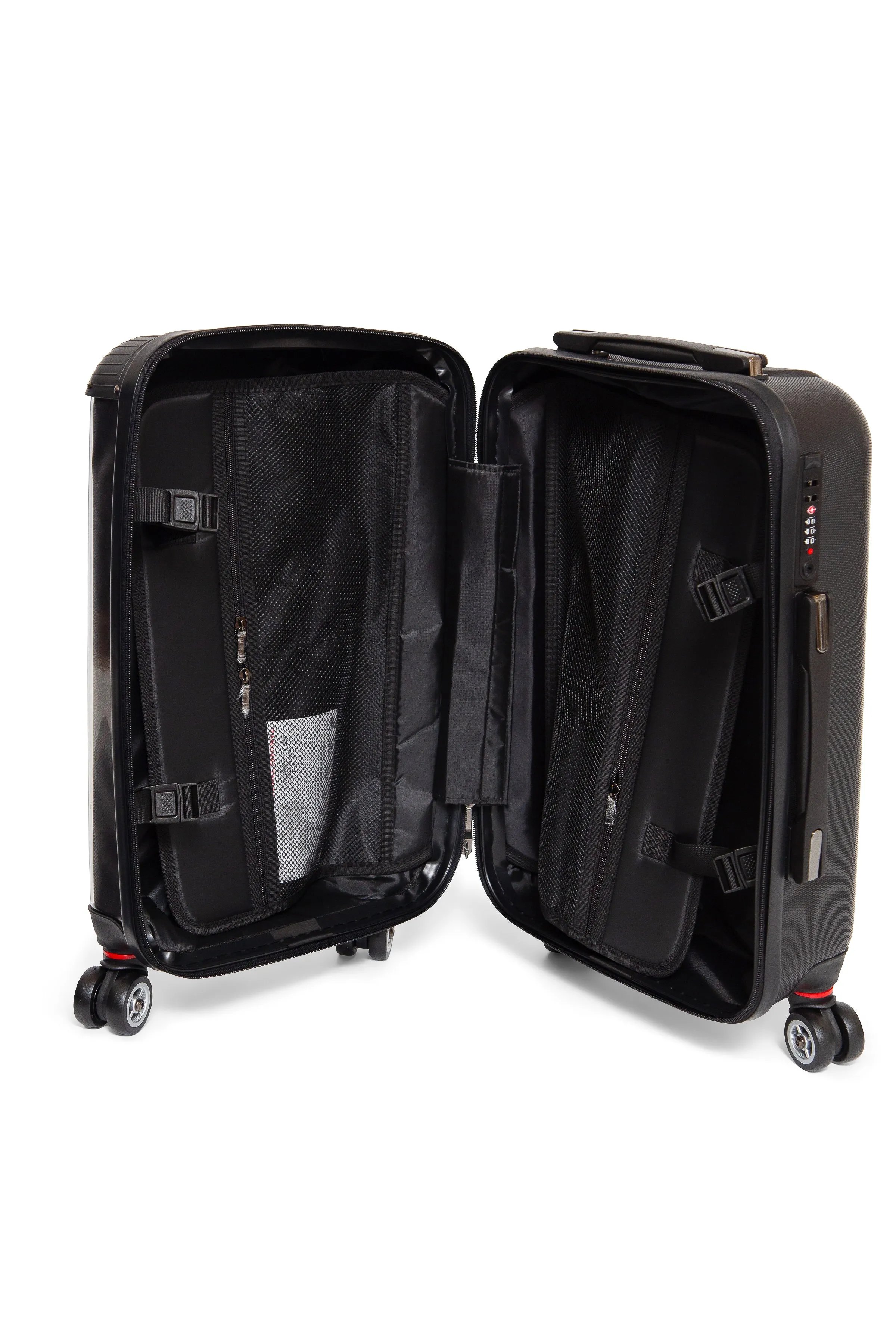 Black Alpha Kappa Alpha Carryon Luggage with Crest