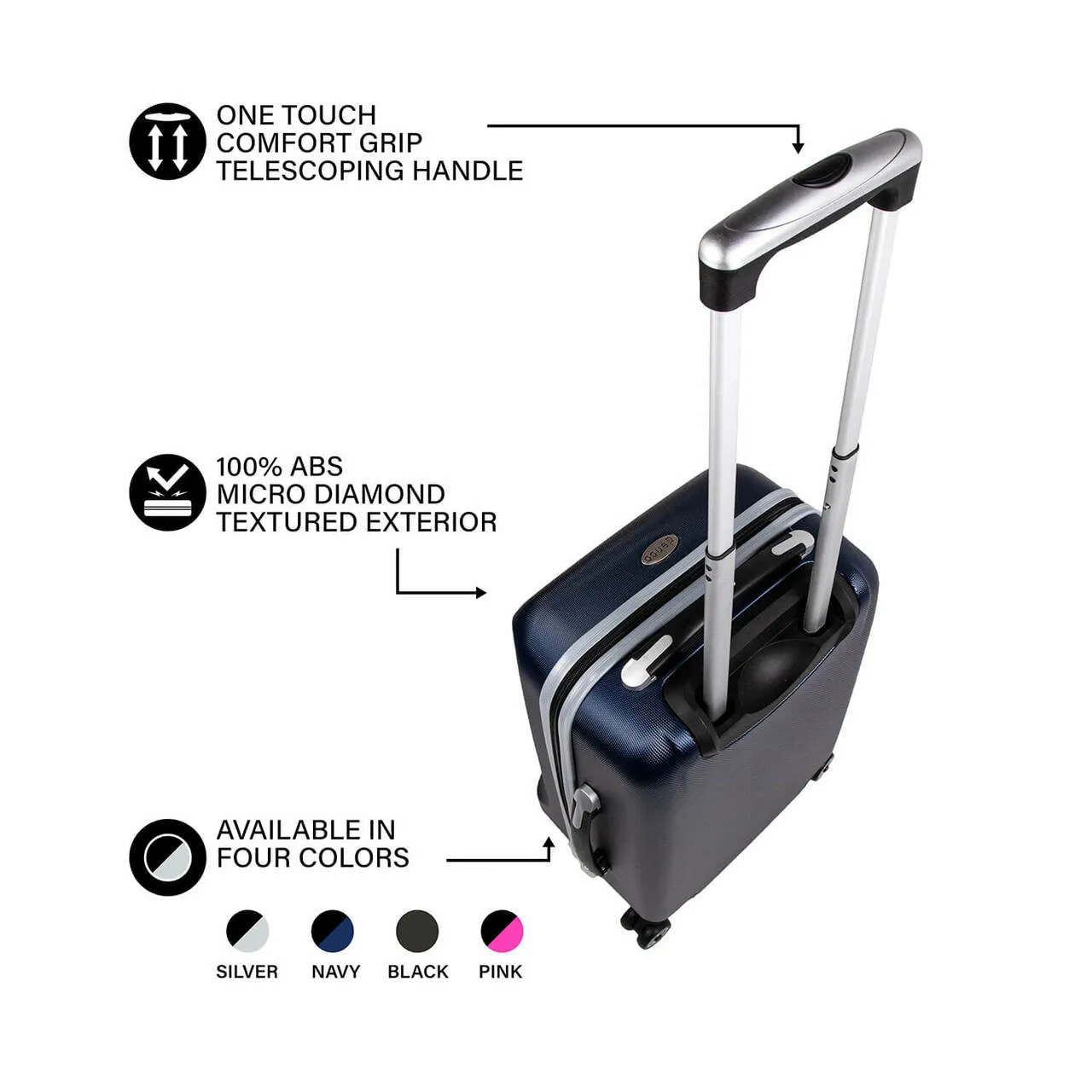 Colorado Avalanche 20" Hardcase Luggage Carry-on Spinner