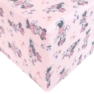 Copper Pearl Minnie Mouse Premium Crib Sheet
