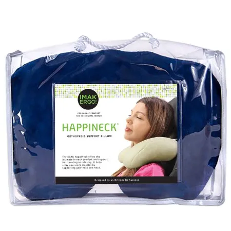 Crescent Neck Pillow IMAK® HappiNeck™ Blue Reusable - Brownmed  Mfr# A30112