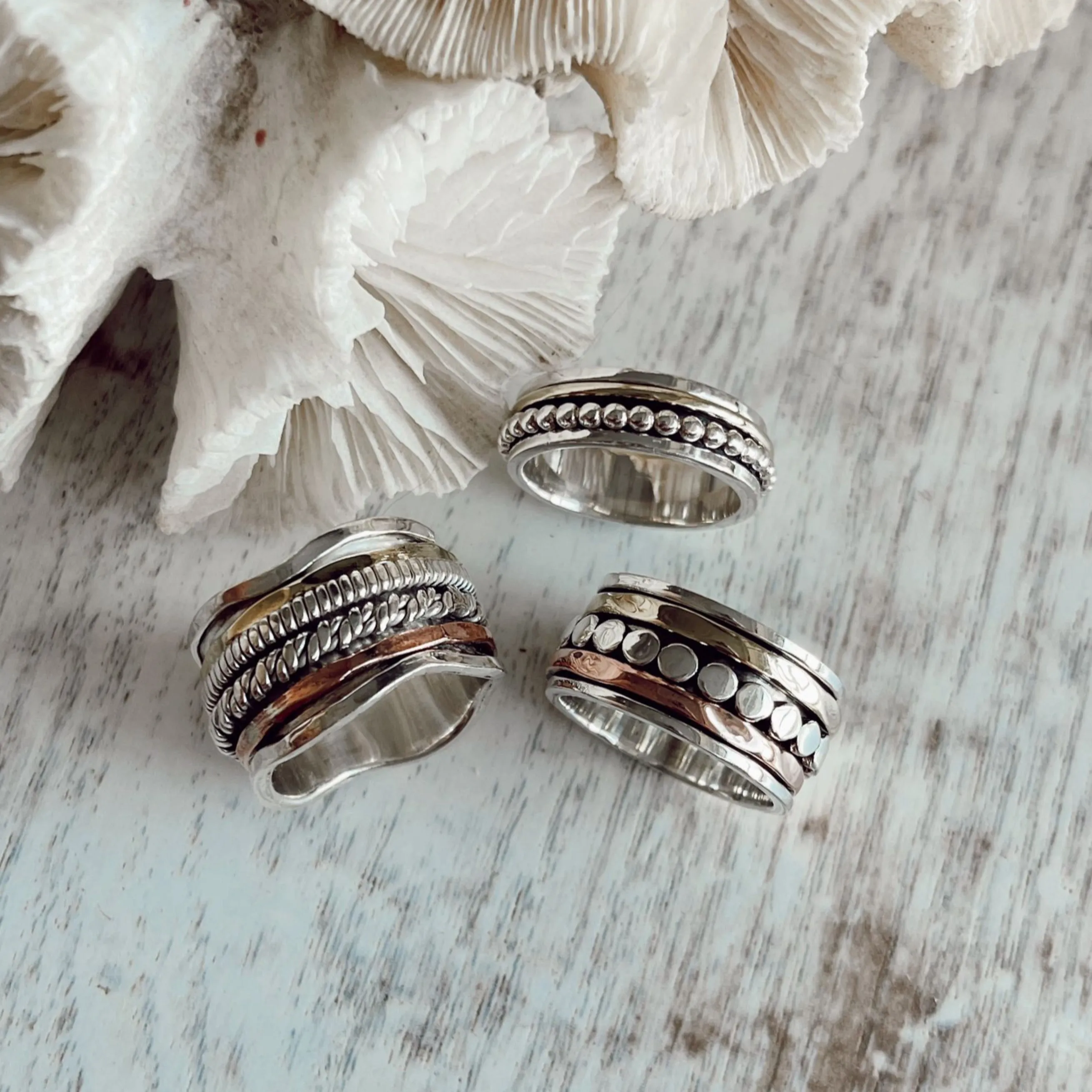 Four Spinner Ring