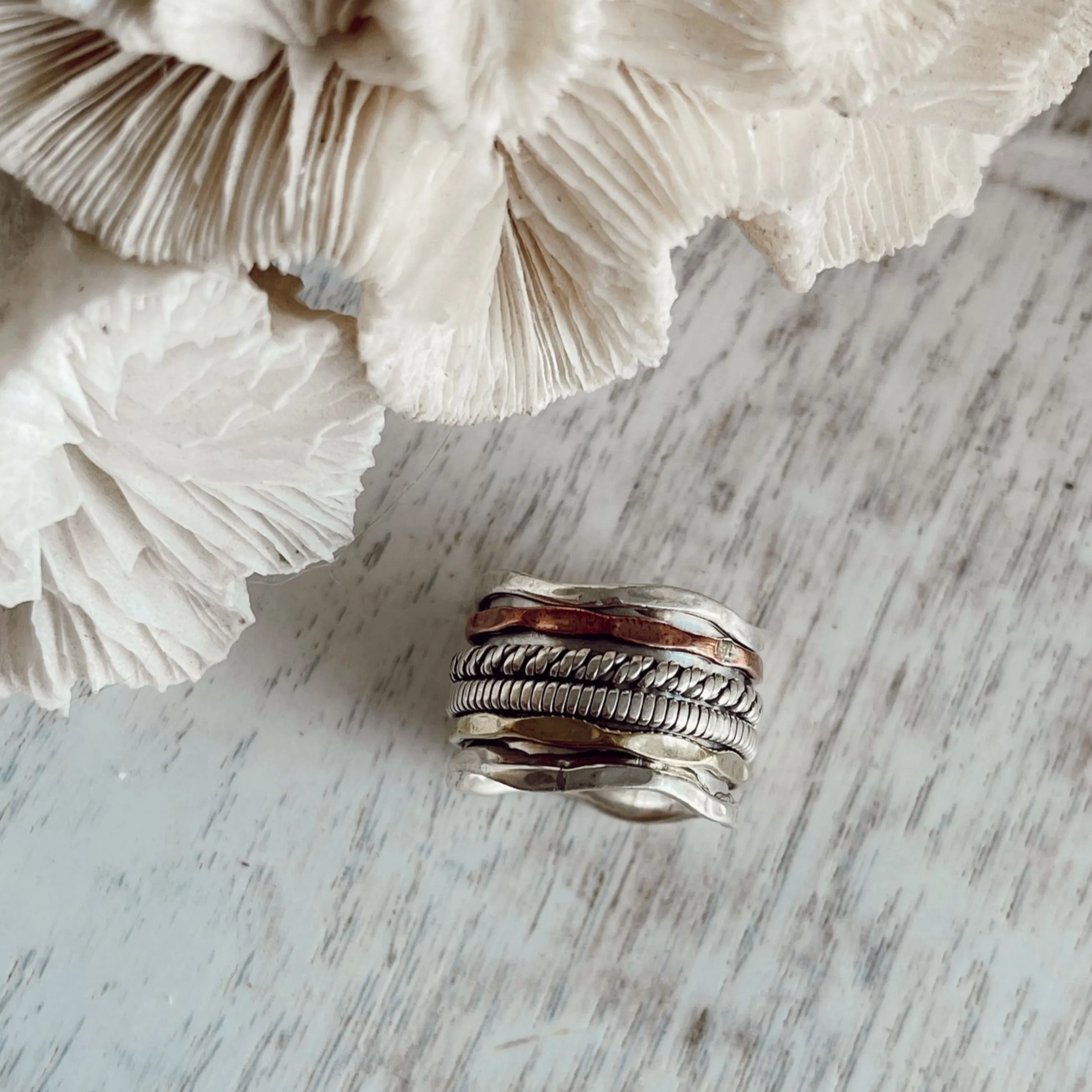 Four Spinner Ring