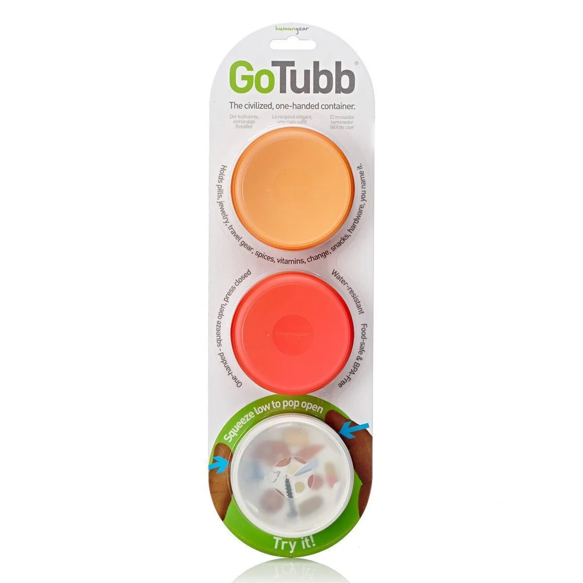 GoTubb 3 Pack 2 oz / 60 ml