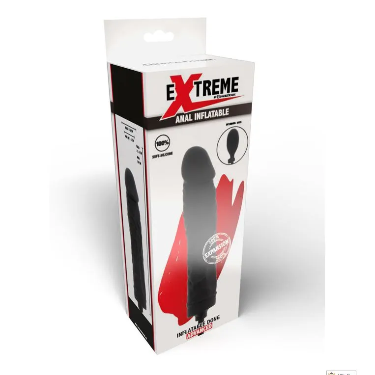 Hidden Desire Extreme Advanced Inflatable Dong Black