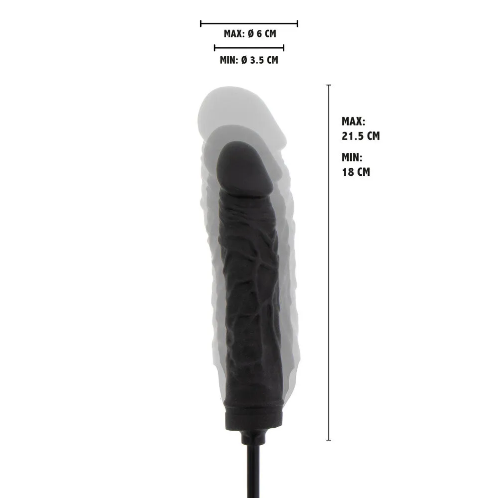 Hidden Desire Extreme Advanced Inflatable Dong Black