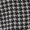 Houndstooth Feather Trim Pajama Top