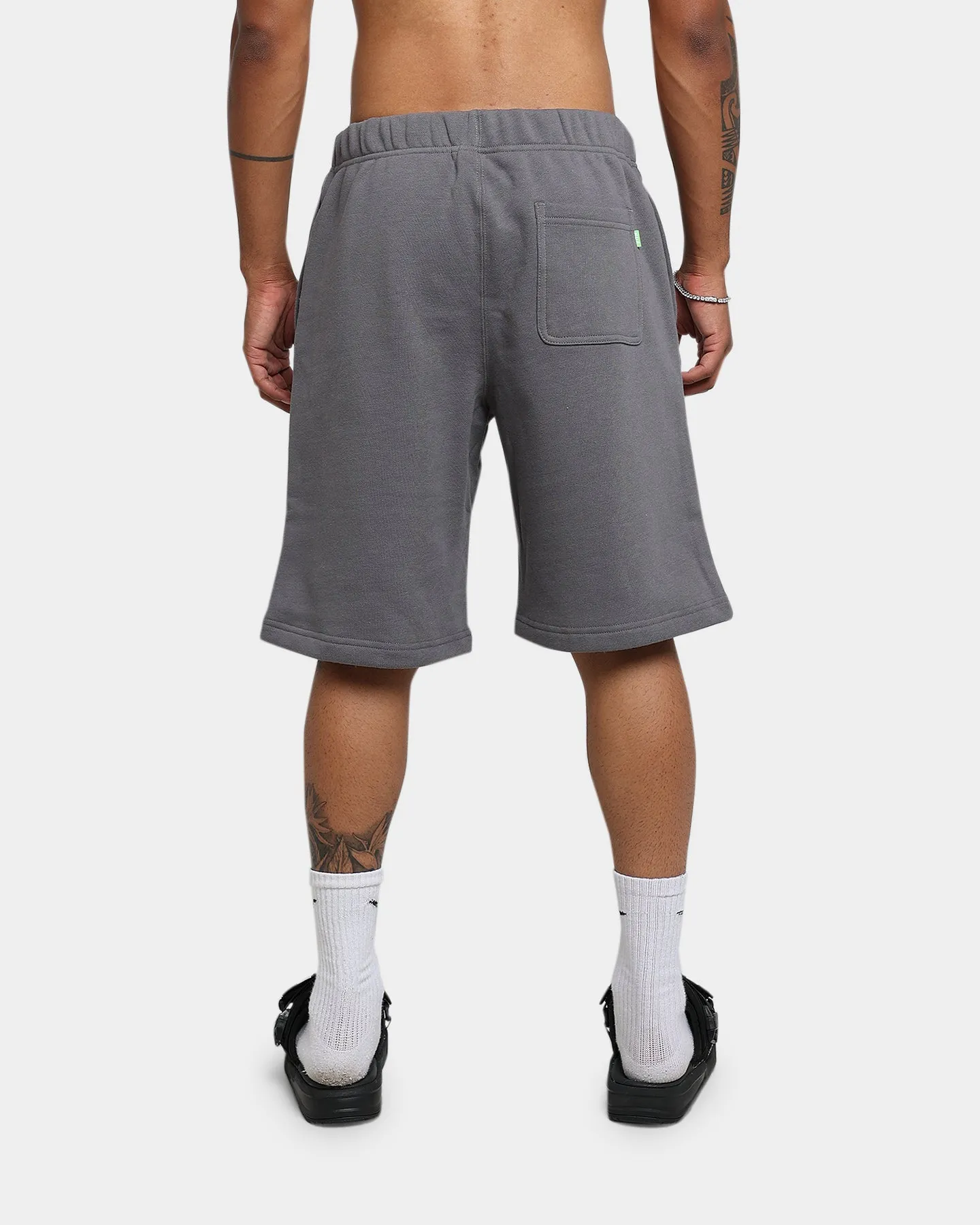 HUF Virus Fleece Shorts Charcoal