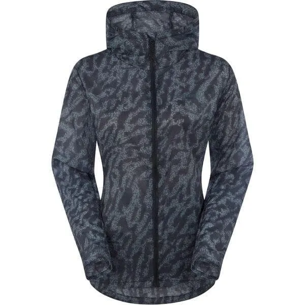 Madison Roam women's lightweight packable jacket - camo navy haze - size 16