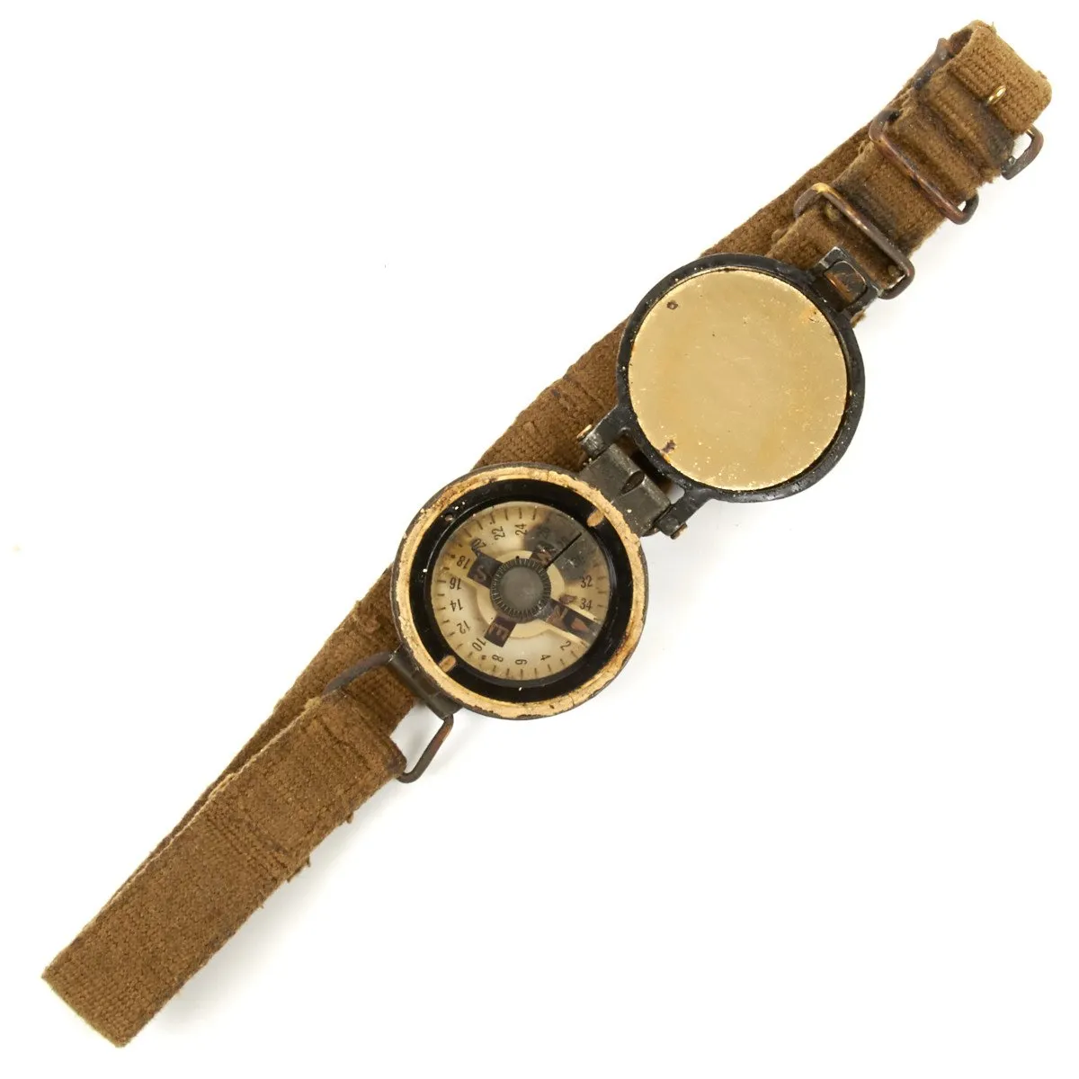 Original British WWII Special Operations Executive Wrist Compass by Barker & Son