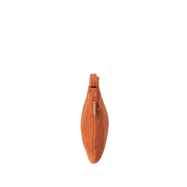 Packable Leather Wide Pouch