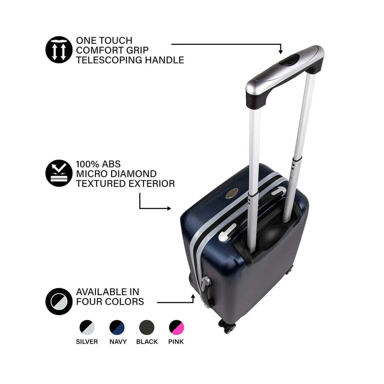 Seattle Kraken 20" Navy Domestic Carry-on Spinner