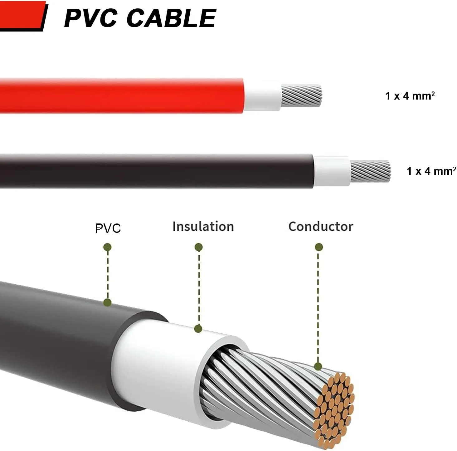 Solar Cables 4M Solar Panel Extension Cable