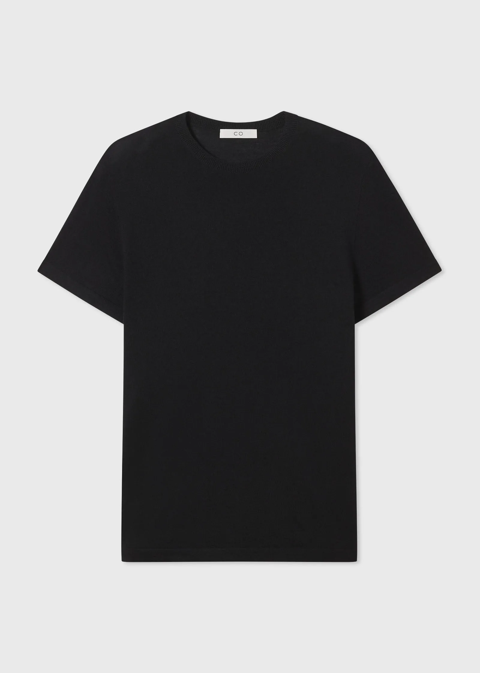T-Shirt in Fine Cashmere - Black