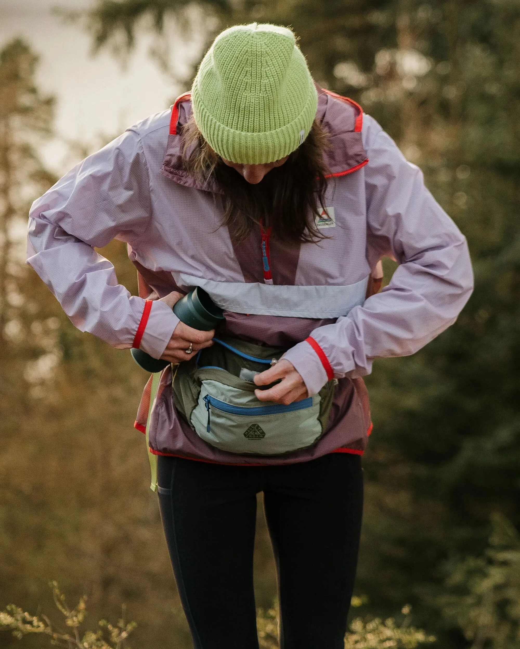 Trail Light Recycled Packable Hip Pack - Khaki