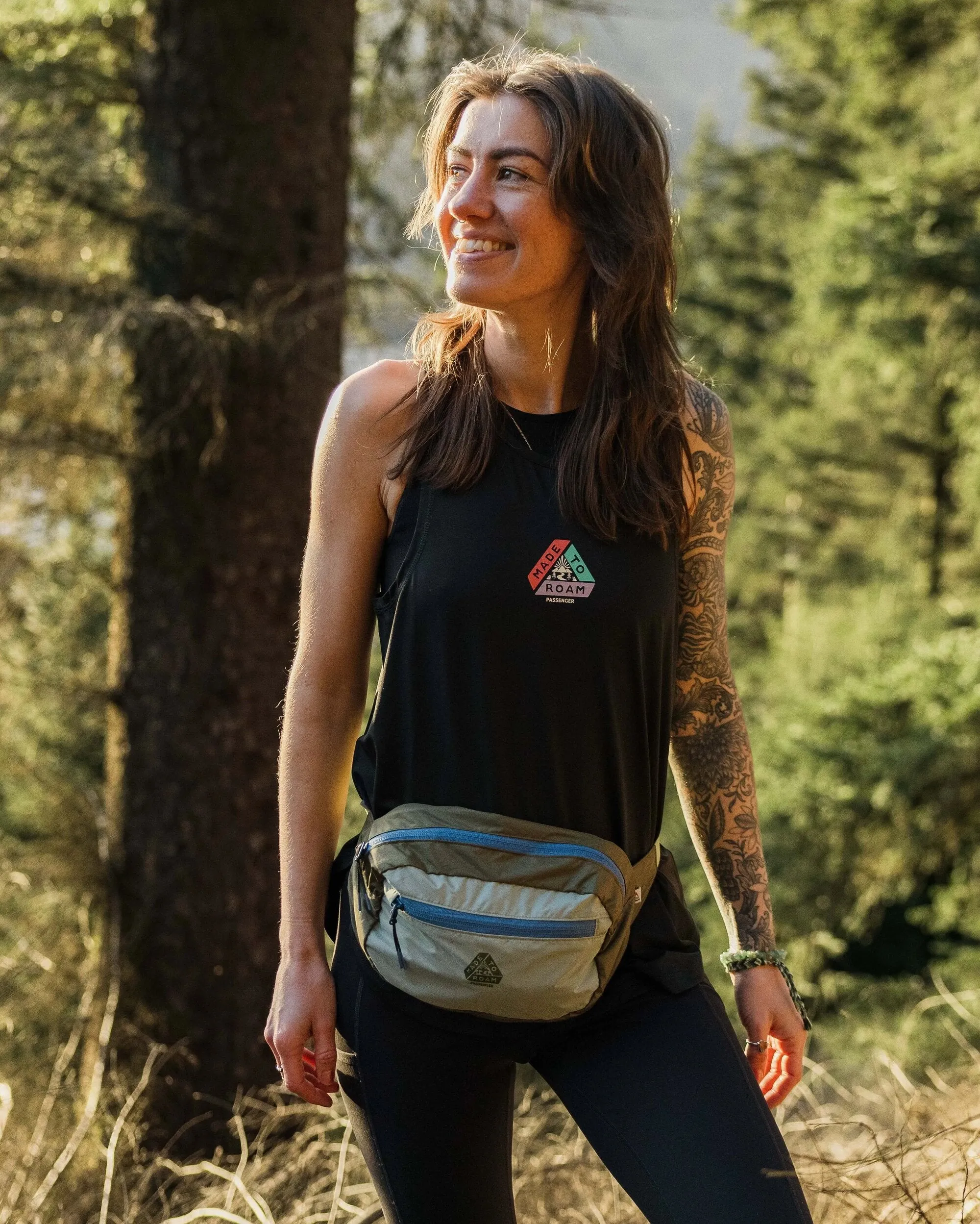 Trail Light Recycled Packable Hip Pack - Khaki