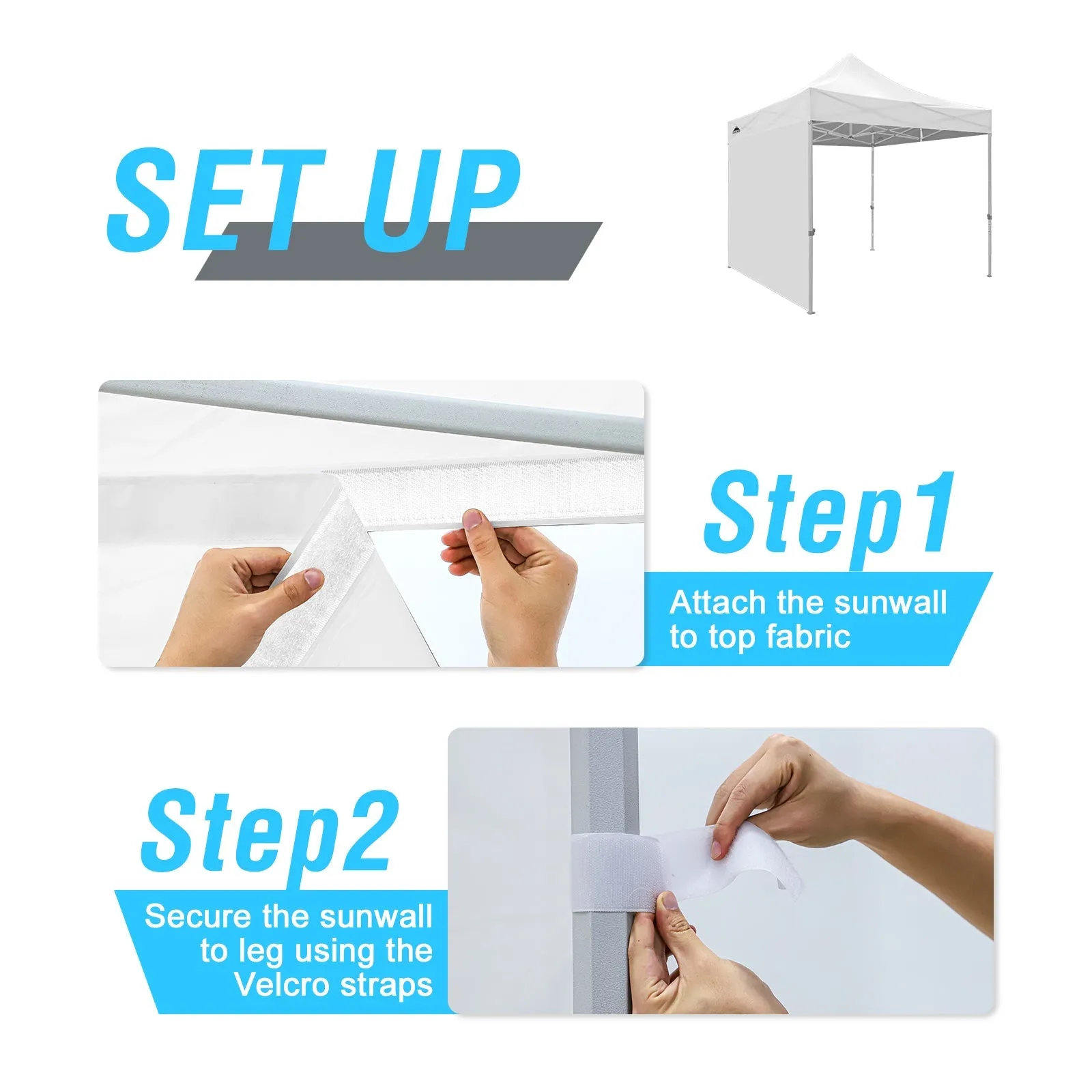 Wall Panel/Sunwall for 10x10 Heavy-Duty Commercial Canopy Tent