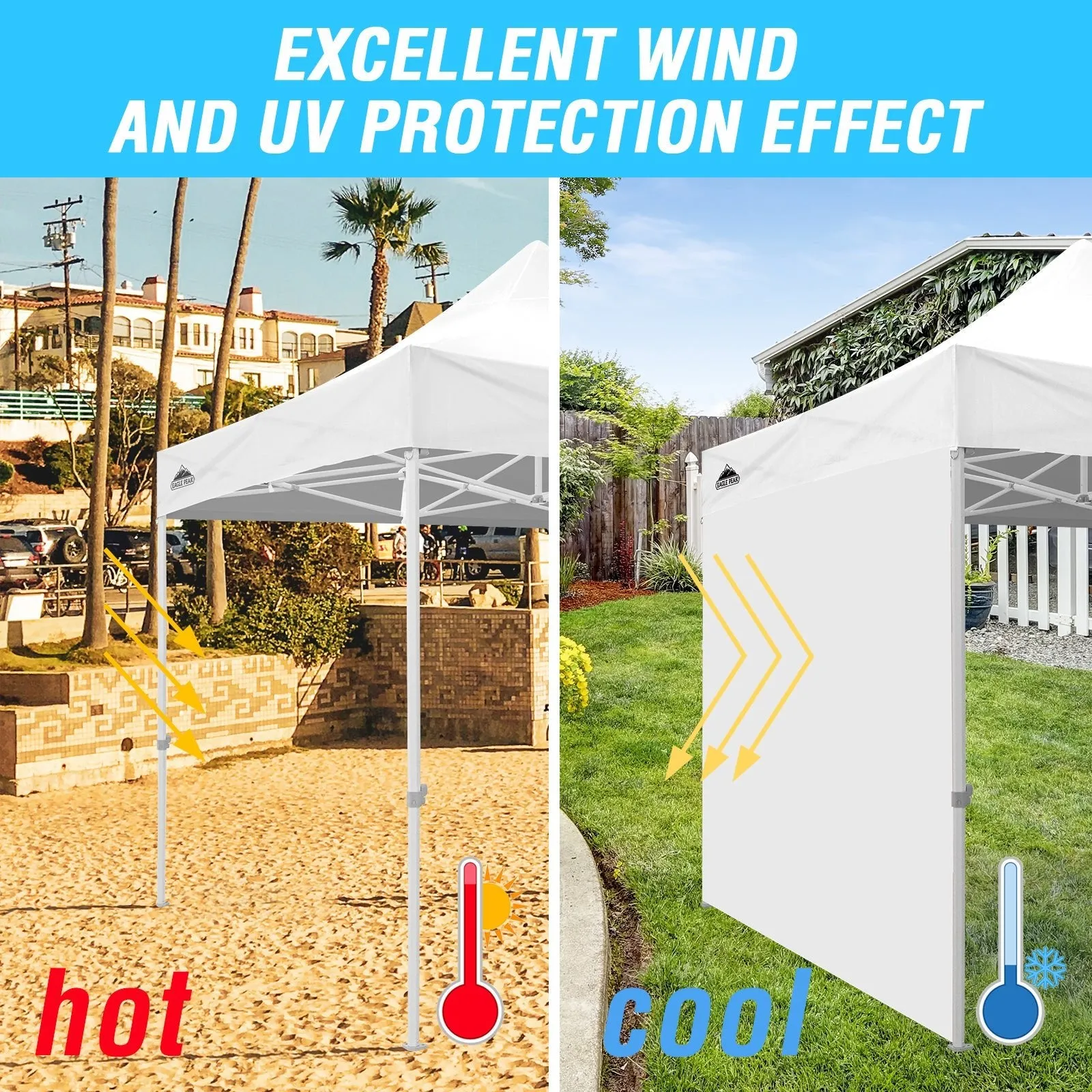 Wall Panel/Sunwall for 10x10 Heavy-Duty Commercial Canopy Tent