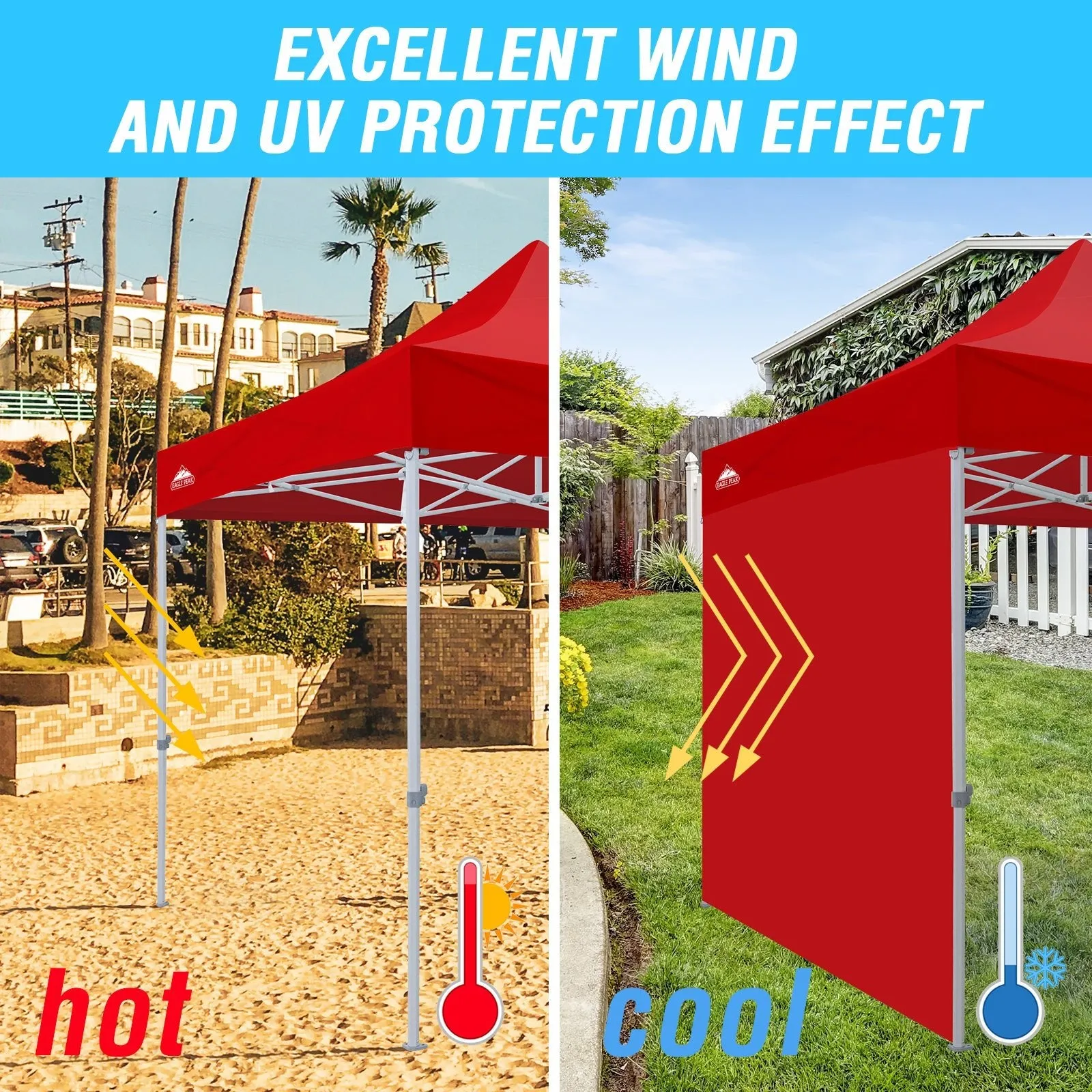 Wall Panel/Sunwall for 10x10 Heavy-Duty Commercial Canopy Tent