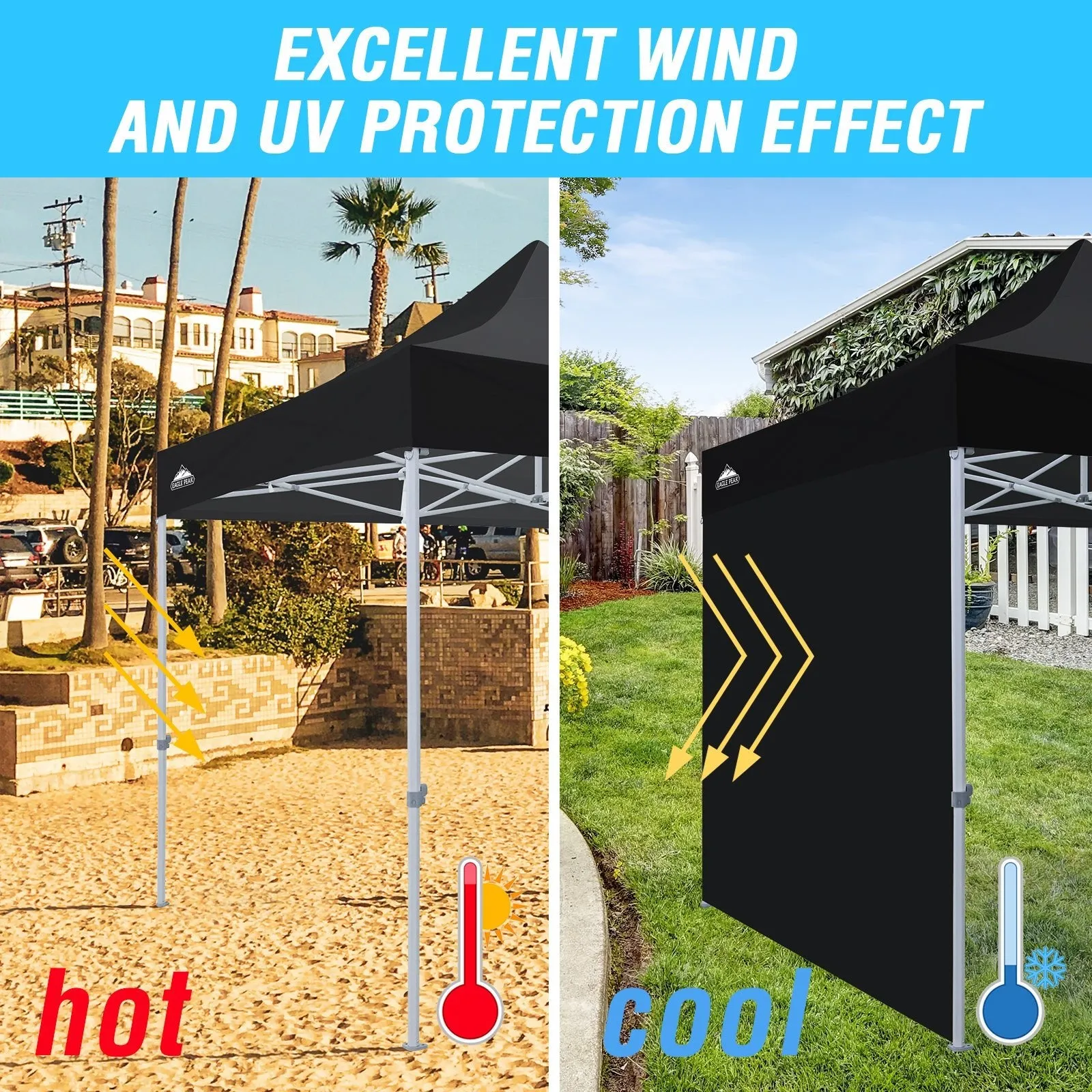 Wall Panel/Sunwall for 10x10 Heavy-Duty Commercial Canopy Tent