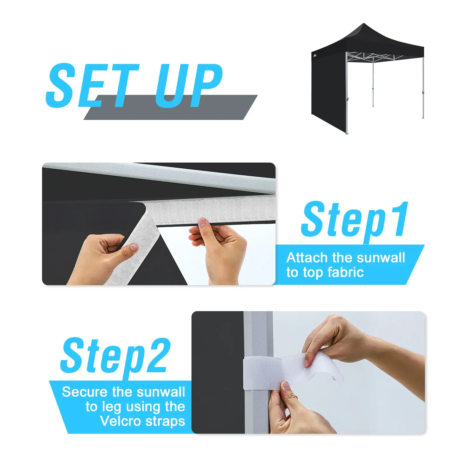 Wall Panel/Sunwall for 10x10 Heavy-Duty Commercial Canopy Tent