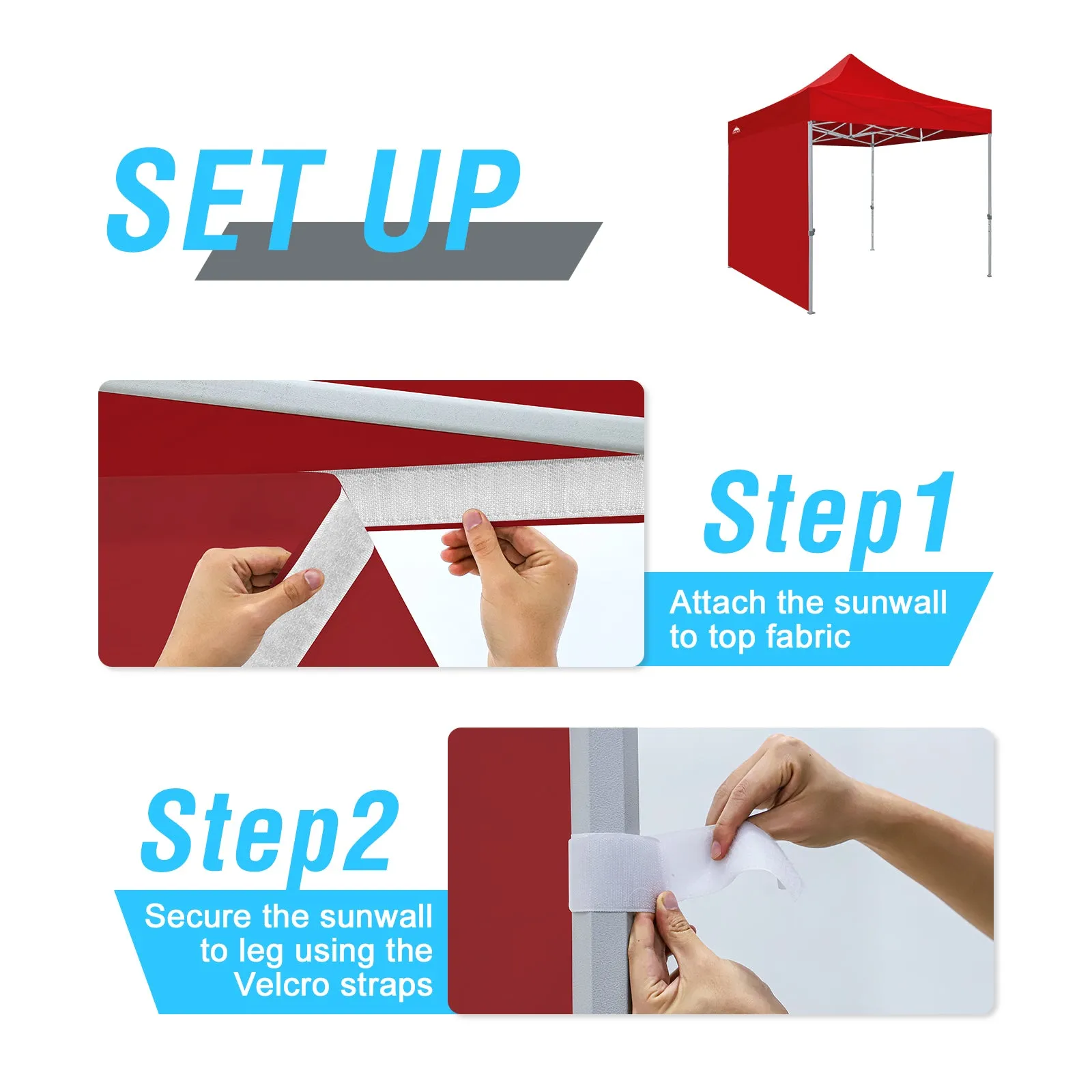 Wall Panel/Sunwall for 10x10 Heavy-Duty Commercial Canopy Tent