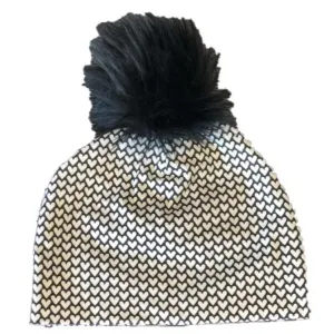 Youth Pom Hat with Hearts